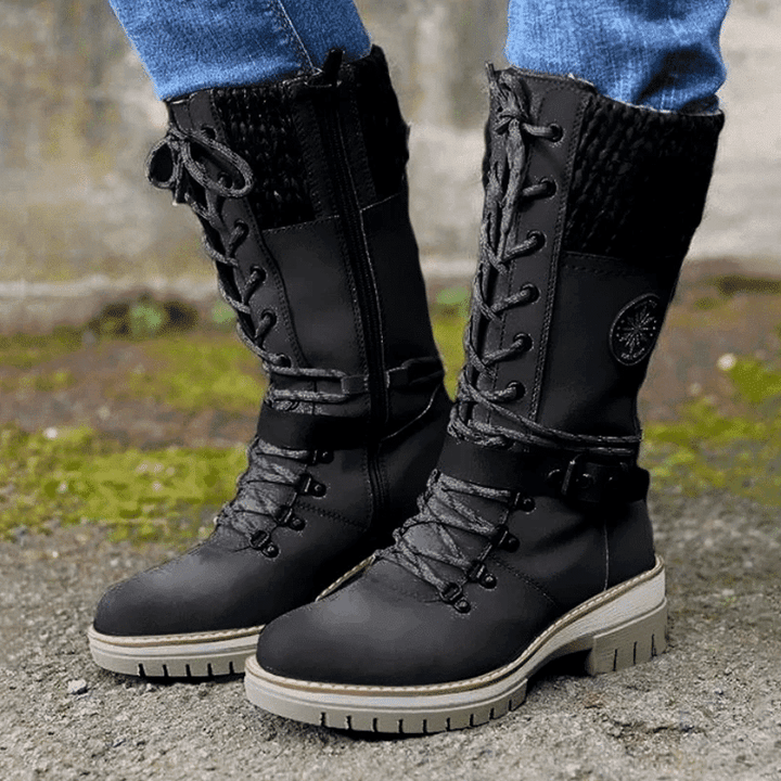 FrostLuxe – Waterdichte Halfhoge Veterschoenen
