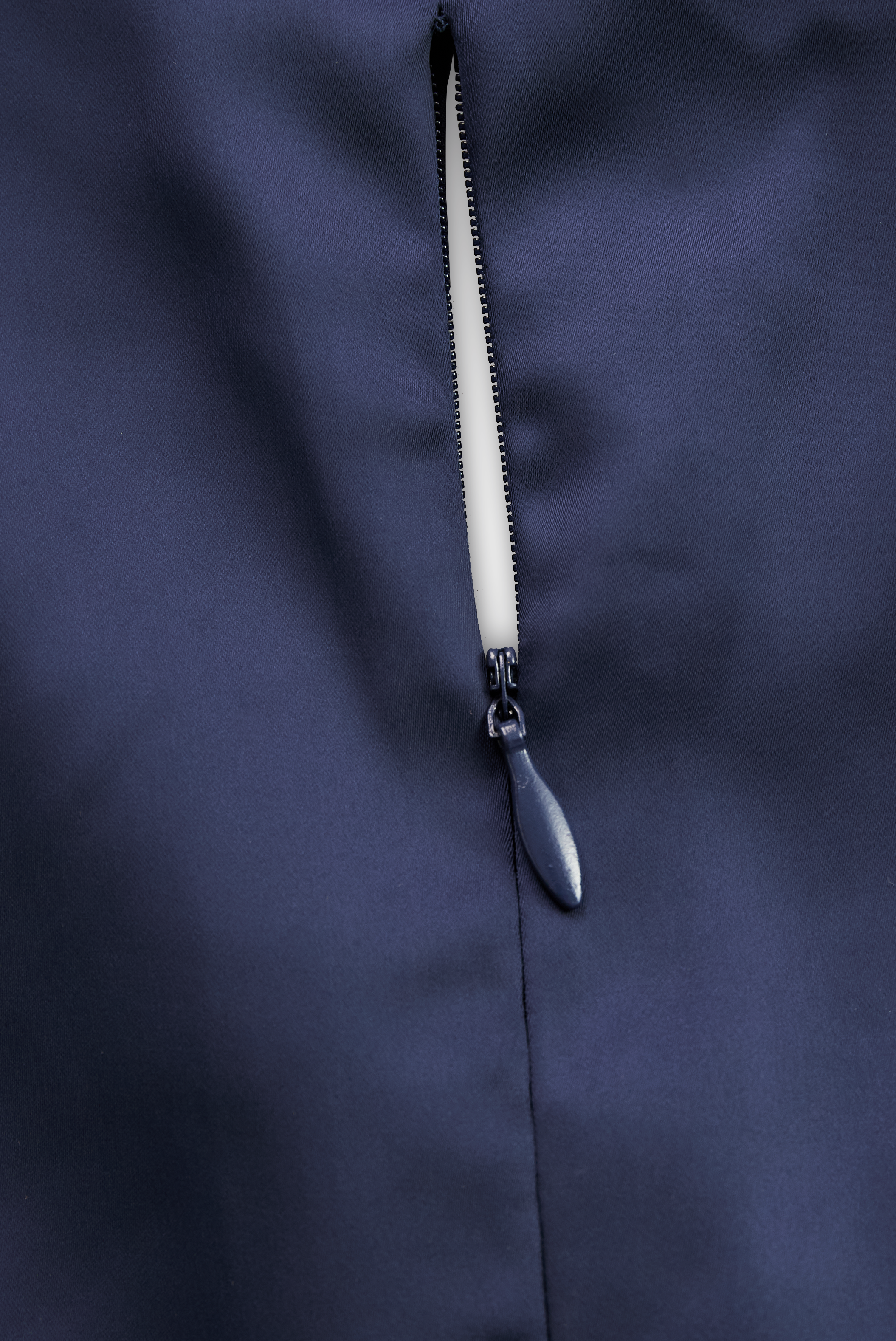 Vintage-Inspirerende Satijnen Midi-Jurk Met Drapé Kraag