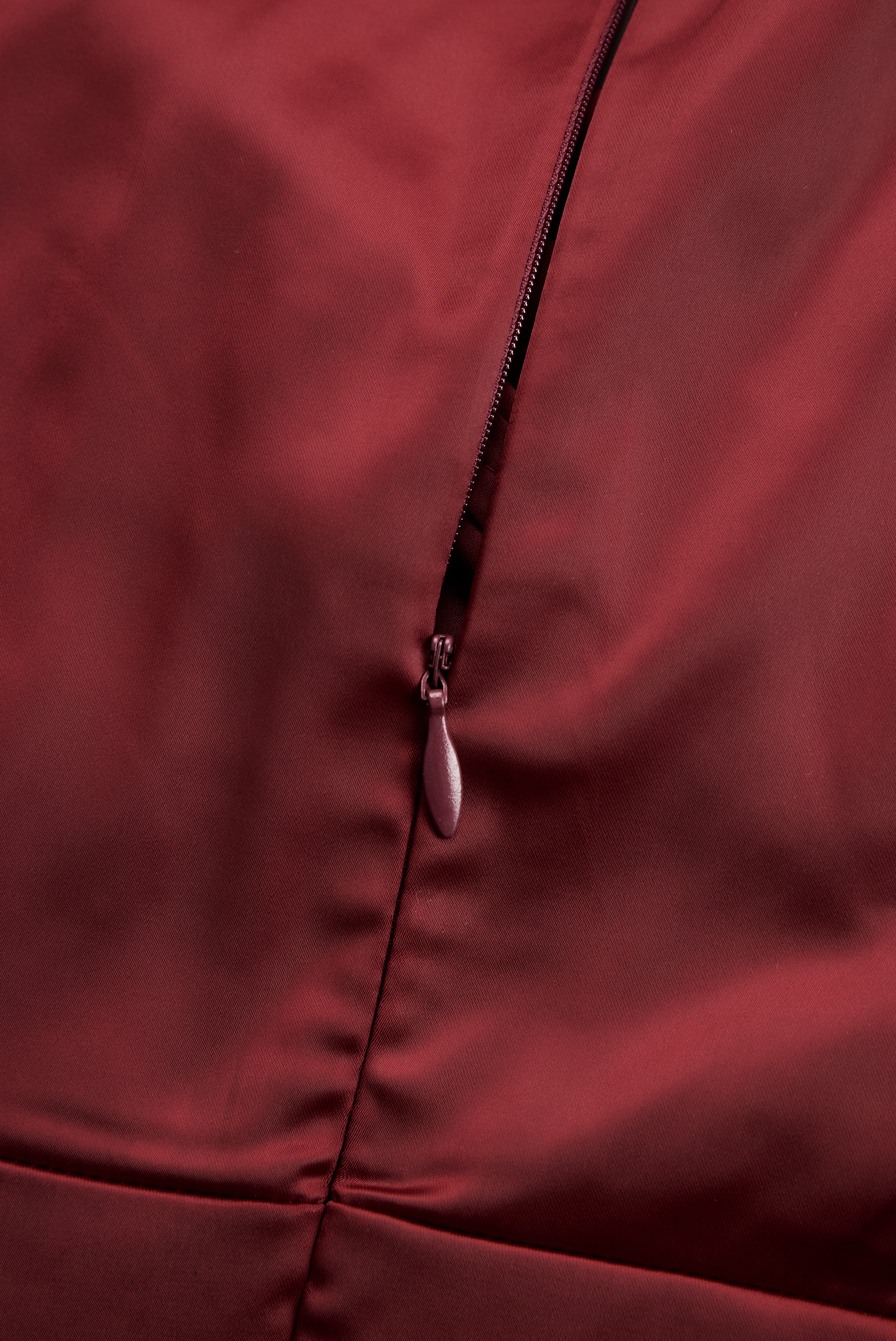 Vintage-Inspirerende Satijnen Midi-Jurk Met Drapé Kraag