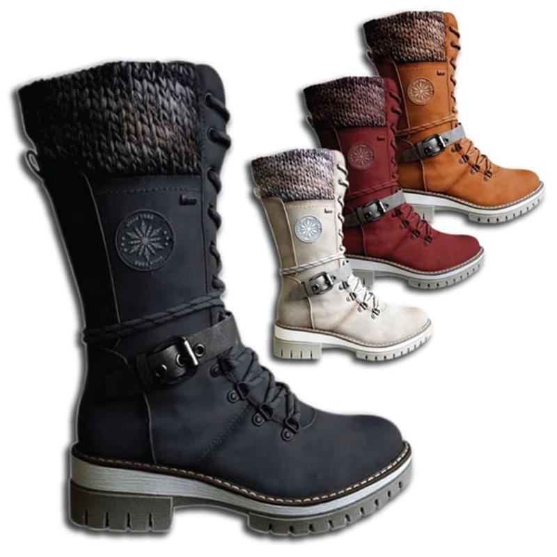 FrostLuxe – Waterdichte Halfhoge Veterschoenen