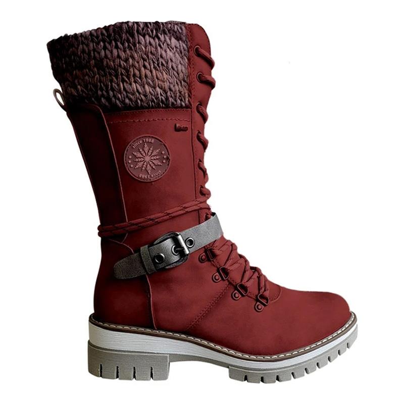FrostLuxe – Waterdichte Halfhoge Veterschoenen