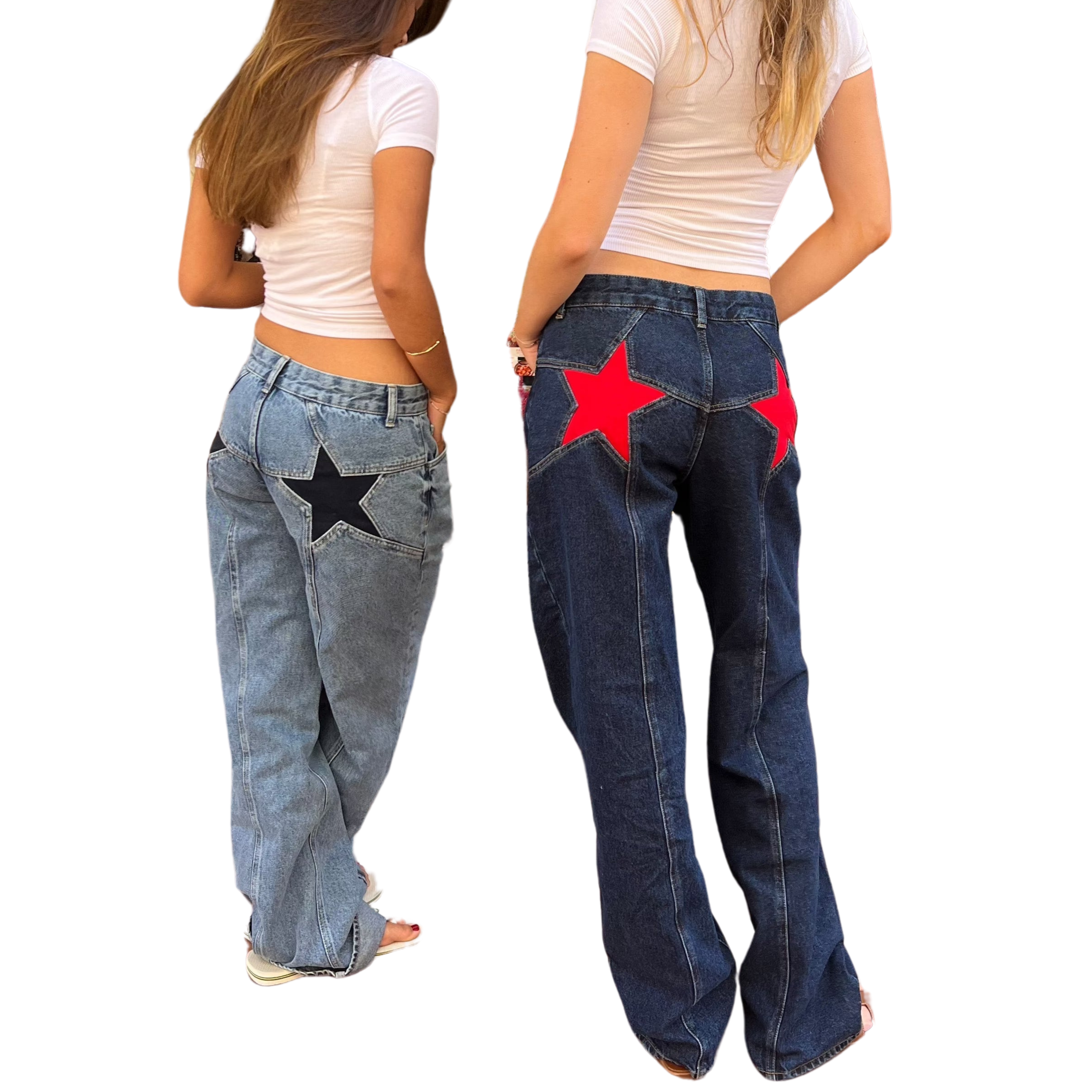 Oranji ® | Lily | Oversized star jeans