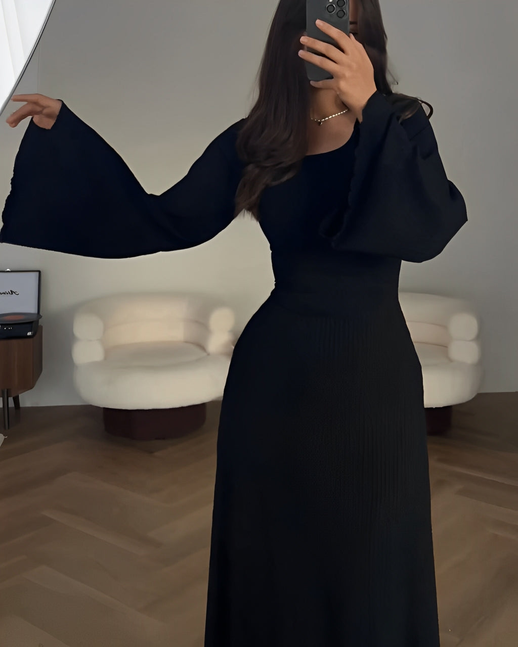Oranji ® | Elegante Gebreide Maxi Jurk