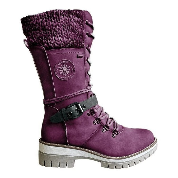 FrostLuxe – Waterdichte Halfhoge Veterschoenen