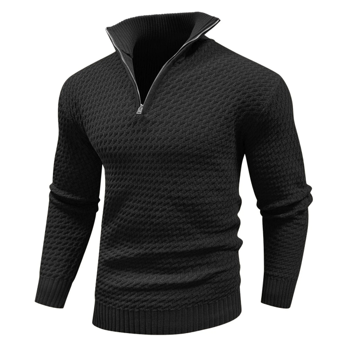Oranji ® |  Zip Gebreide Trui | Wolmix | Modern en Comfortabel