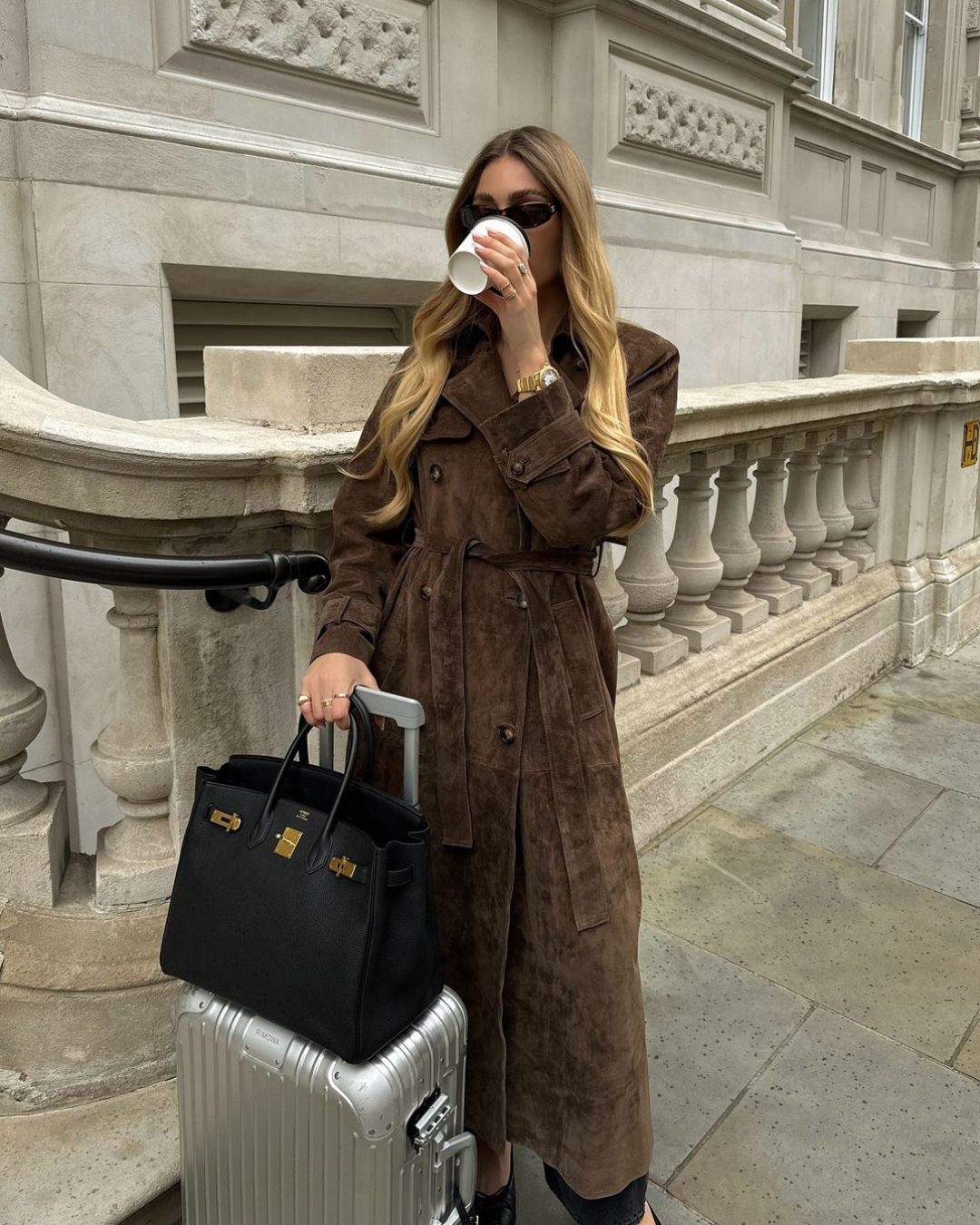 Oranji ® | Eleanor | Suède Trenchcoat