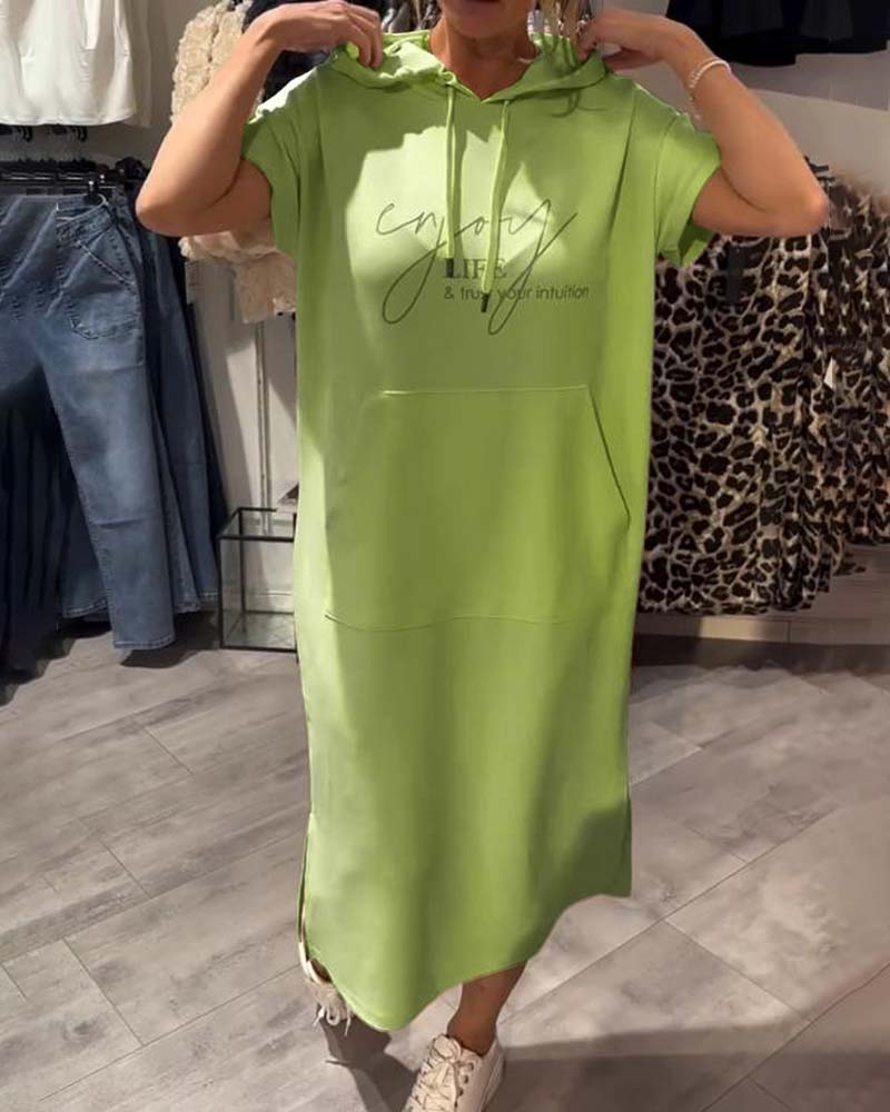 Saskia | Vrije jurk met capuchon