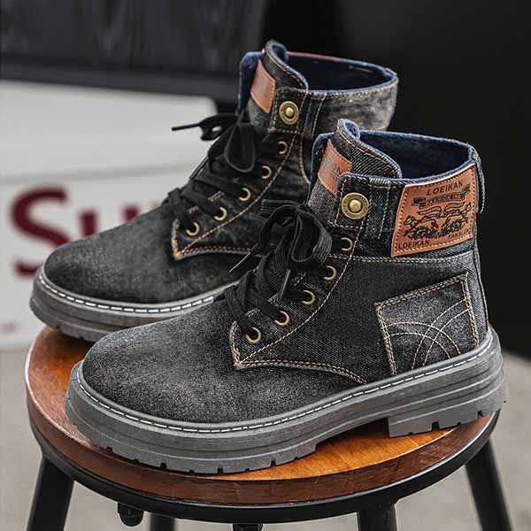 HEREN TRENDY DENIM HOGE BOOTS MTA1880G8I
