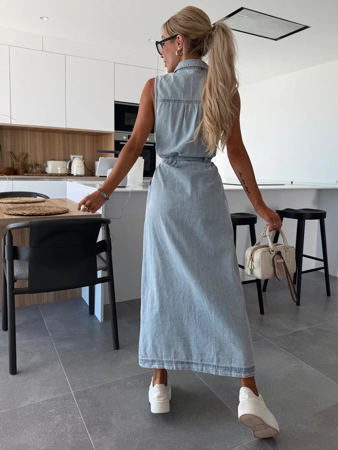 Oranji ® | Maxi Denim Jurk