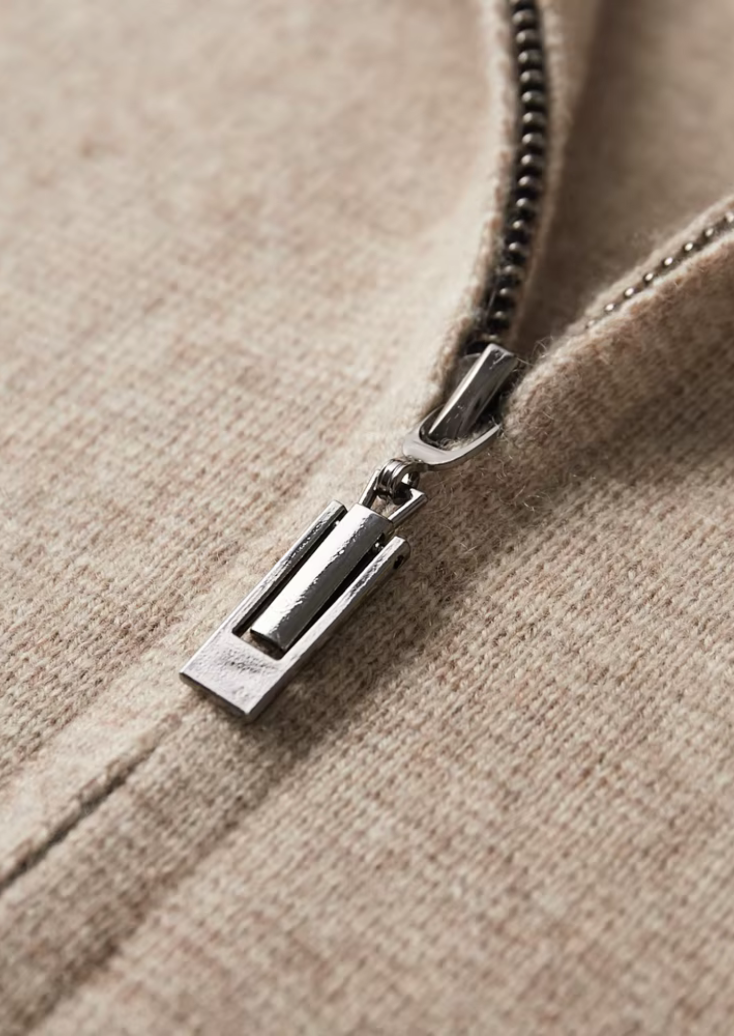 KARDIGAN MET RITS EN EXTRA FIJNE MERINO WOL