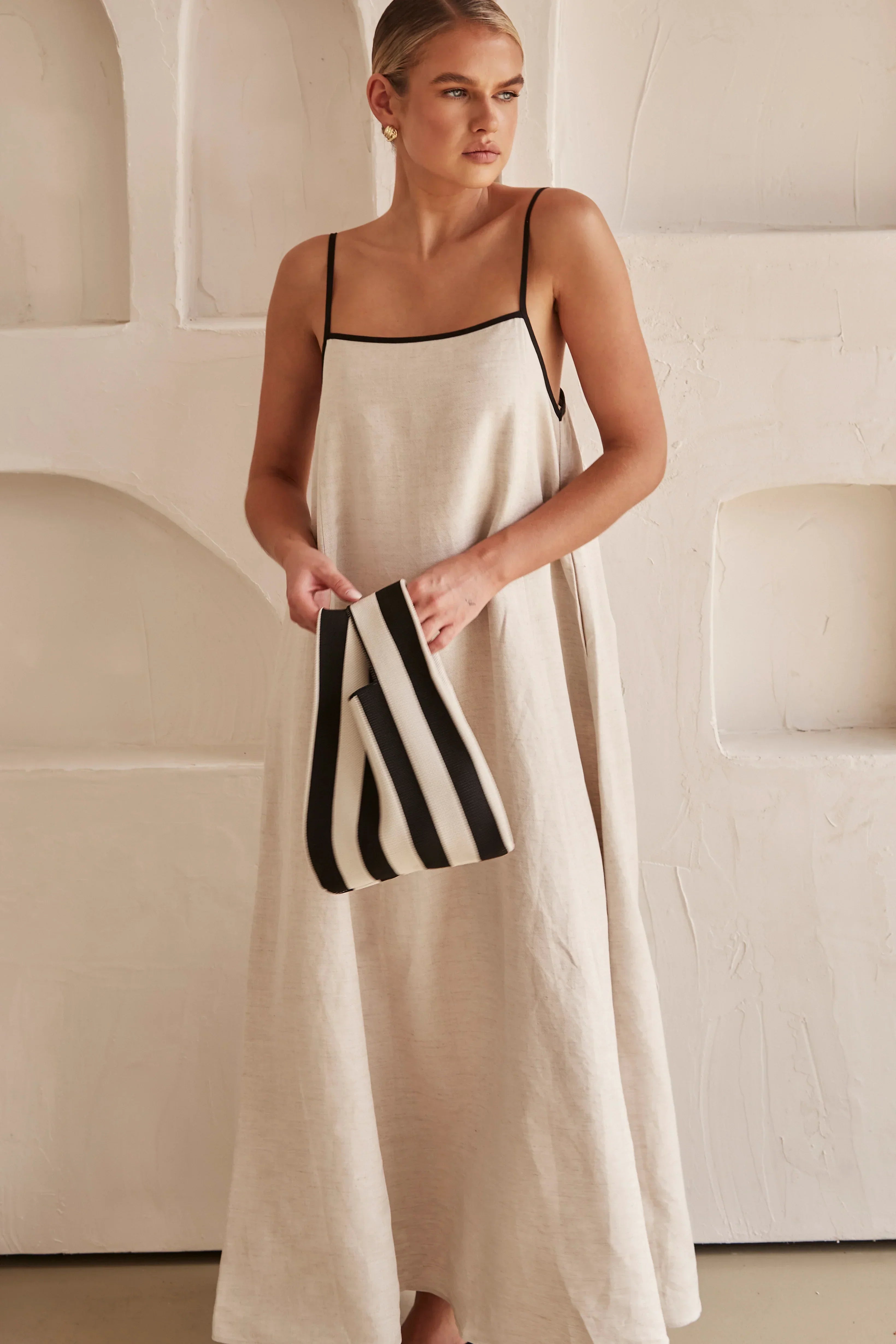 Oranji ® | Mycea - Linnen maxi jurk