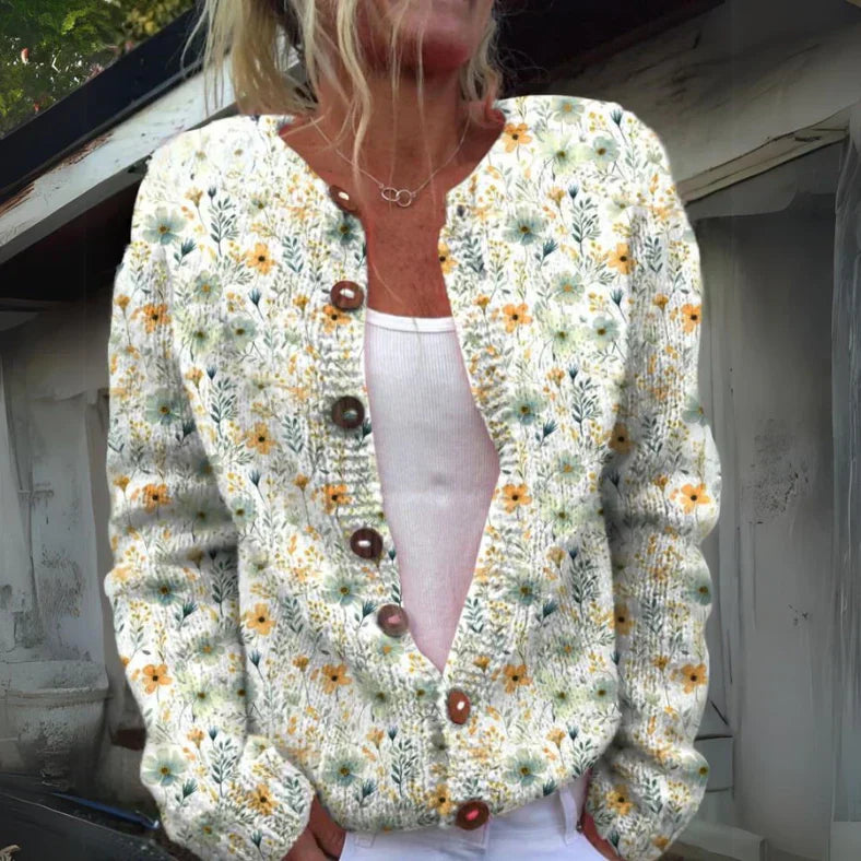 Oranji ® | Kenza | Stijlvol Bloemenprint Vest