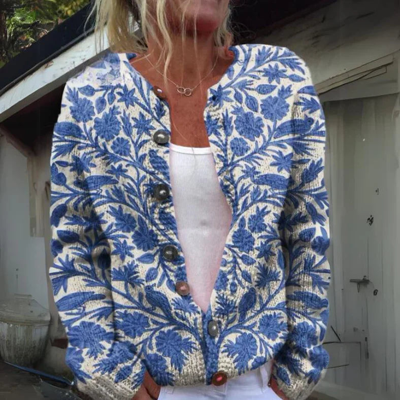 Oranji ® | Kenza | Stijlvol Bloemenprint Vest