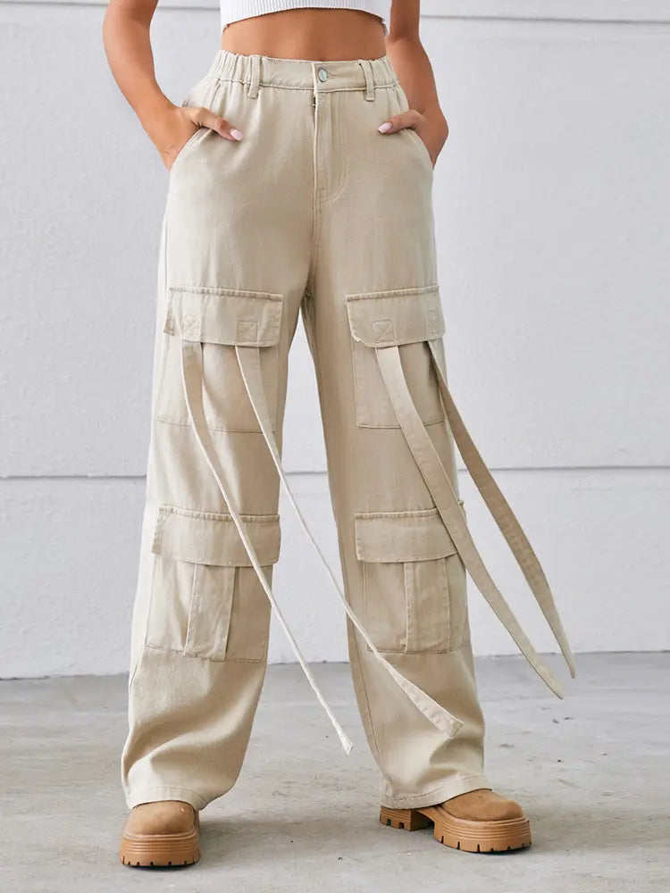 Oranji ® | Vinta | Denim Cargo Broek