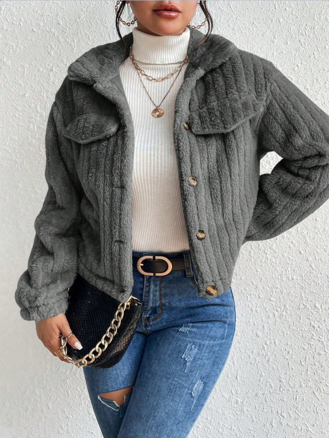 Oranji ® | Fuzzy | Warme Lente jas