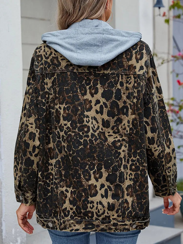 Oranji ® | Loose | Hooded Denim Jacket Top
