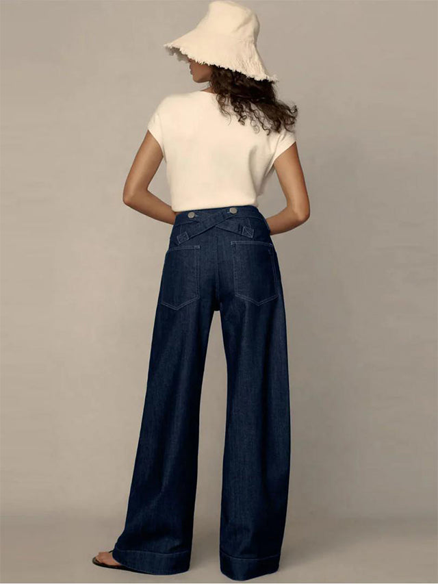 Oranji ® |  Low-Rise Tapered Jeans