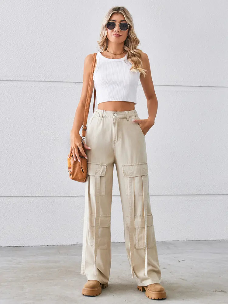 Oranji ® | Vinta | Denim Cargo Broek