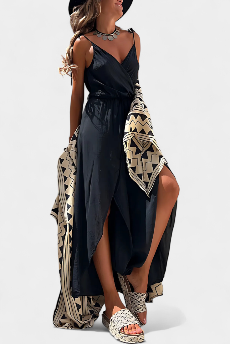 Anna | Katoenen jumpsuit met zijslitsen