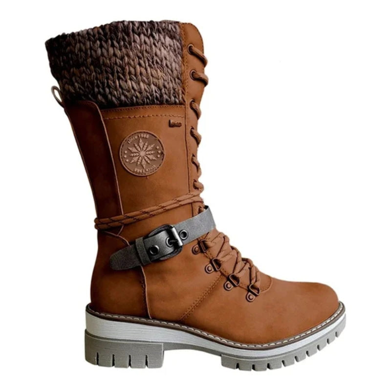 FrostLuxe – Waterdichte Halfhoge Veterschoenen