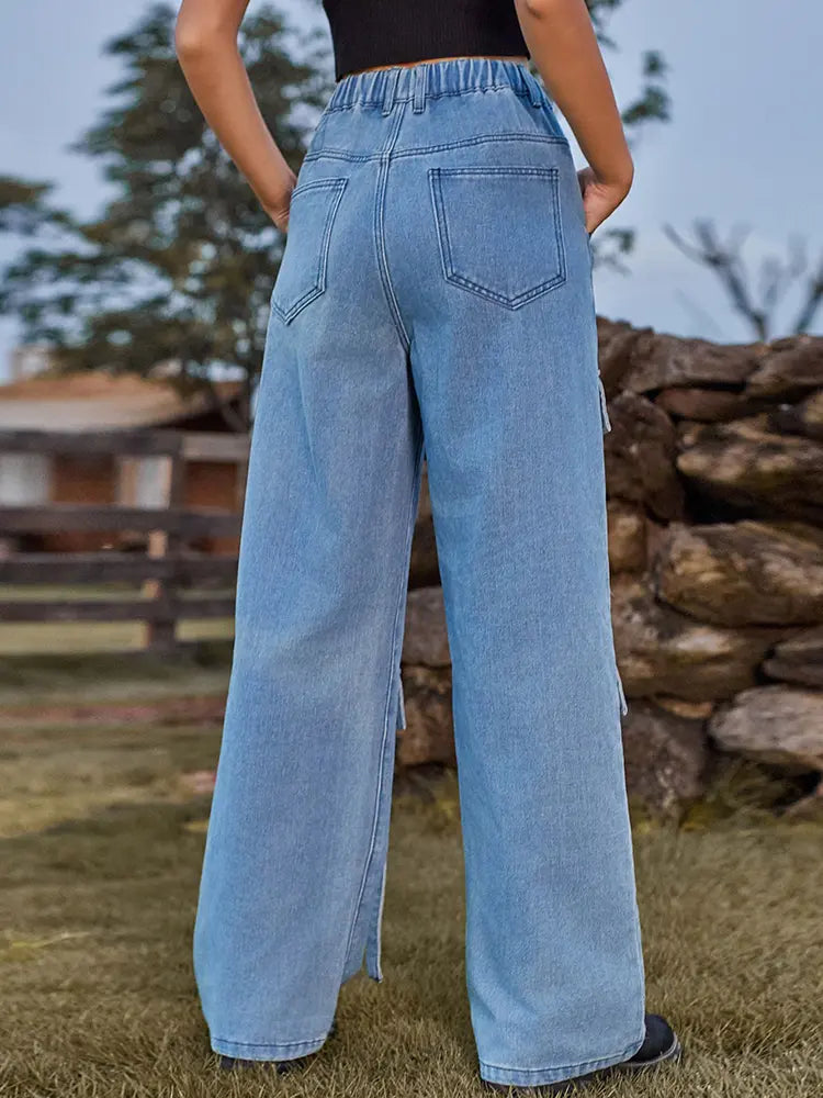 Oranji ® | Vinta | Denim Cargo Broek