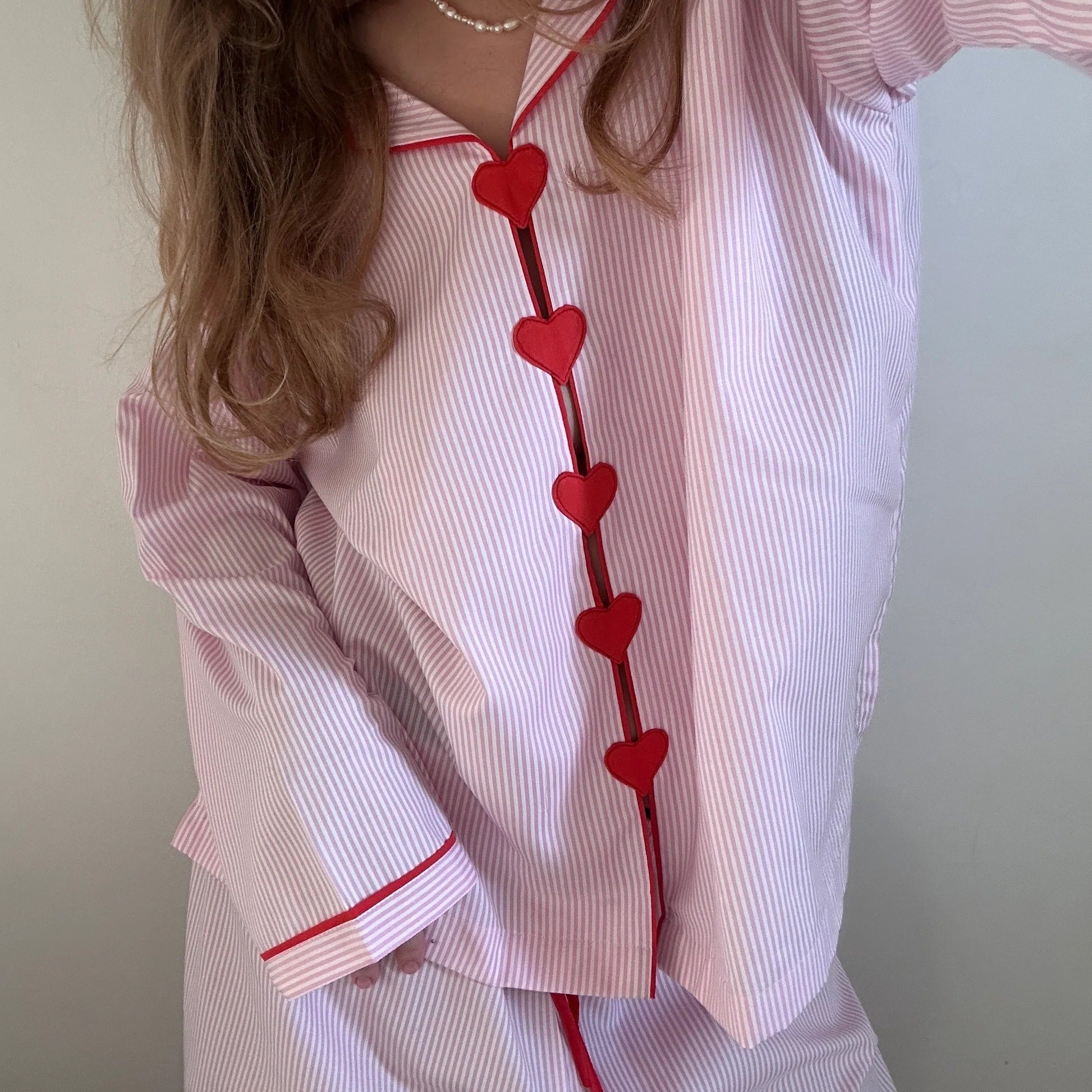 Oranji ® | Girl Love pyjama in roze strepen