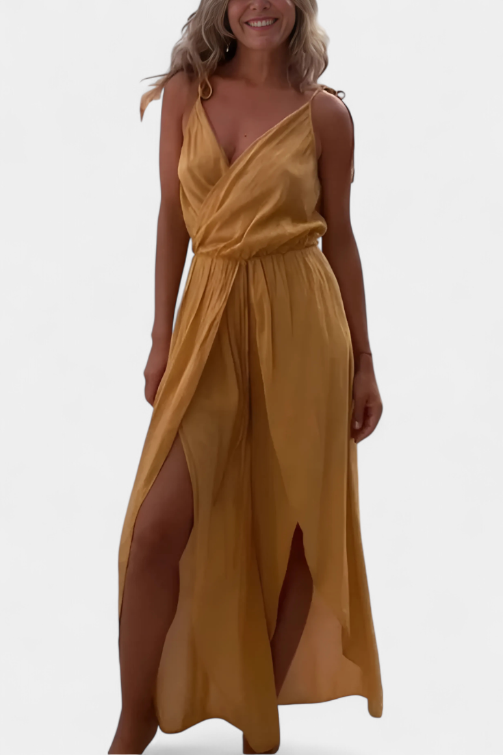 Anna | Katoenen jumpsuit met zijslitsen