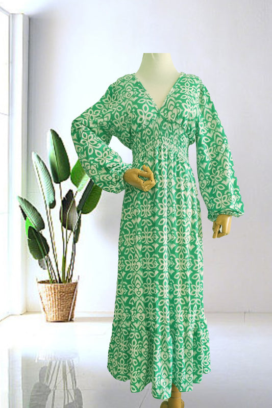 Koraalweide – Luchtige Maxi-jurk