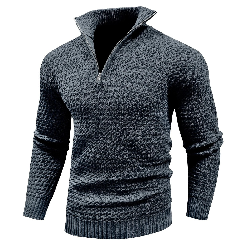 Oranji ® |  Zip Gebreide Trui | Wolmix | Modern en Comfortabel