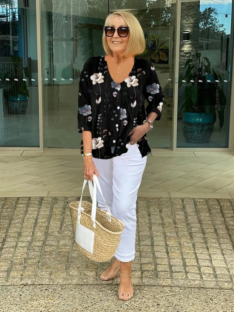 ELORA | Bloemen Blouse