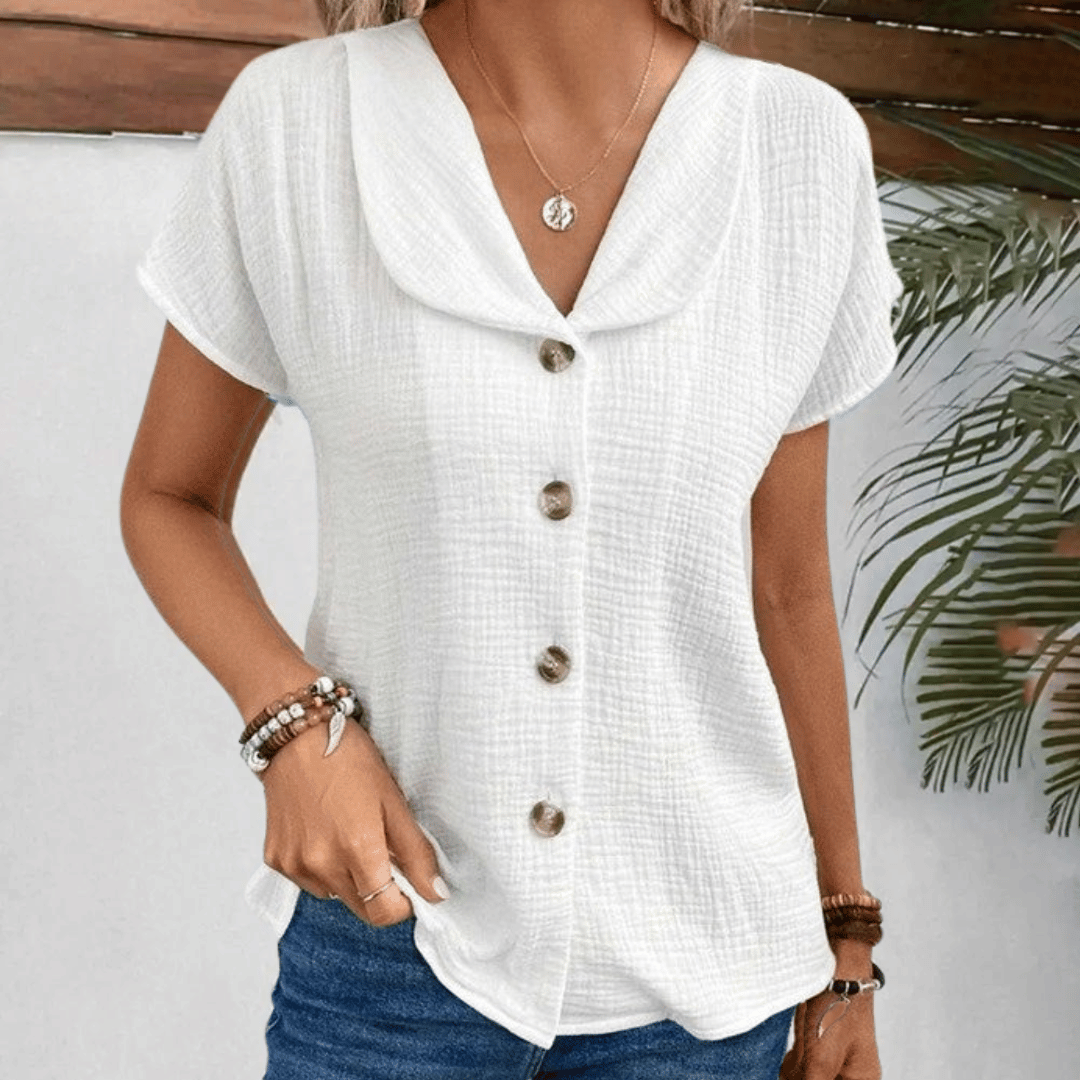 Oranji ® | SofiaBianchi | Blouse met kraag