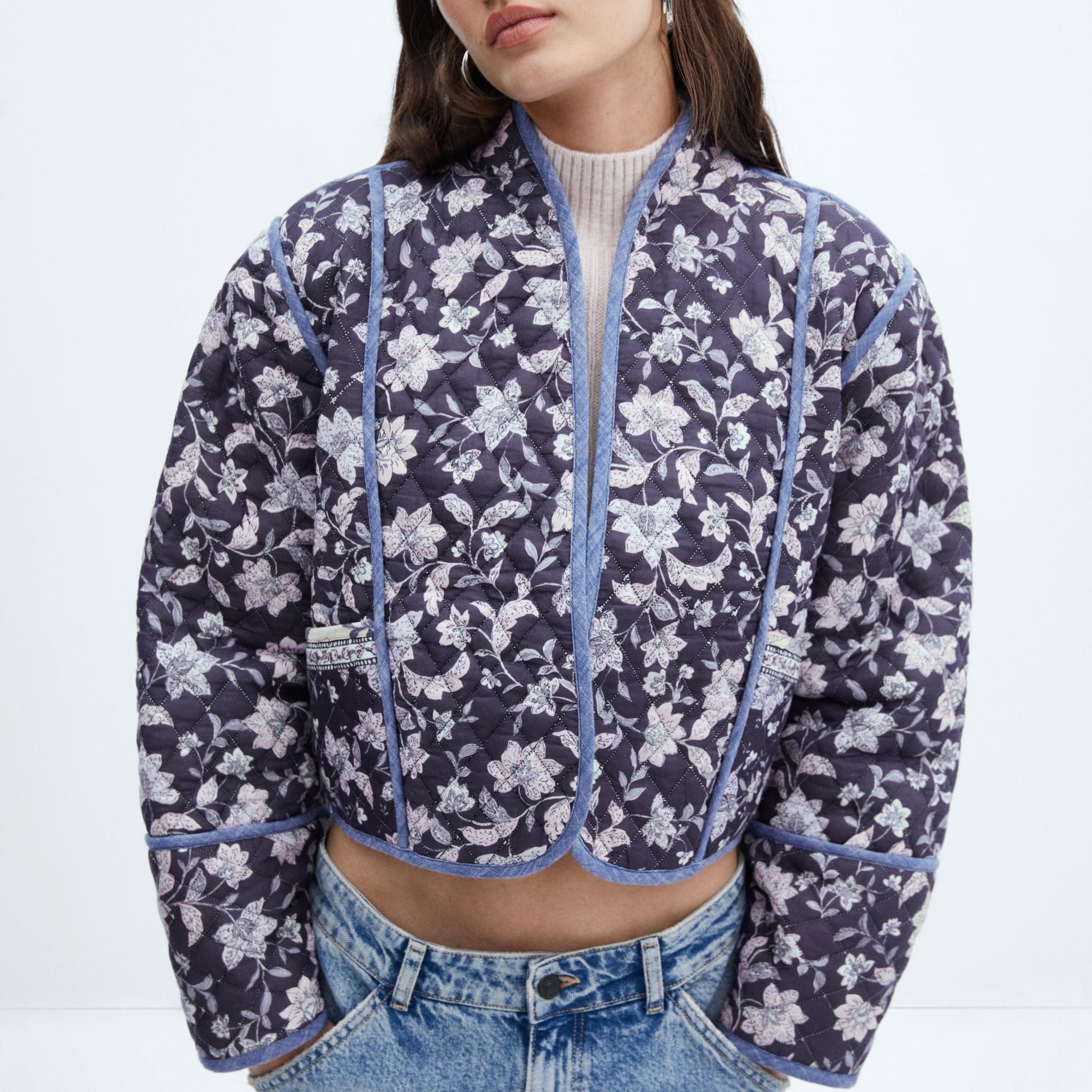 Oranji ® | Omkeerbaar bloemenprint jasje