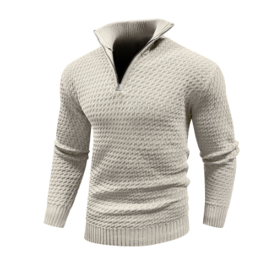 Oranji ® |  Zip Gebreide Trui | Wolmix | Modern en Comfortabel
