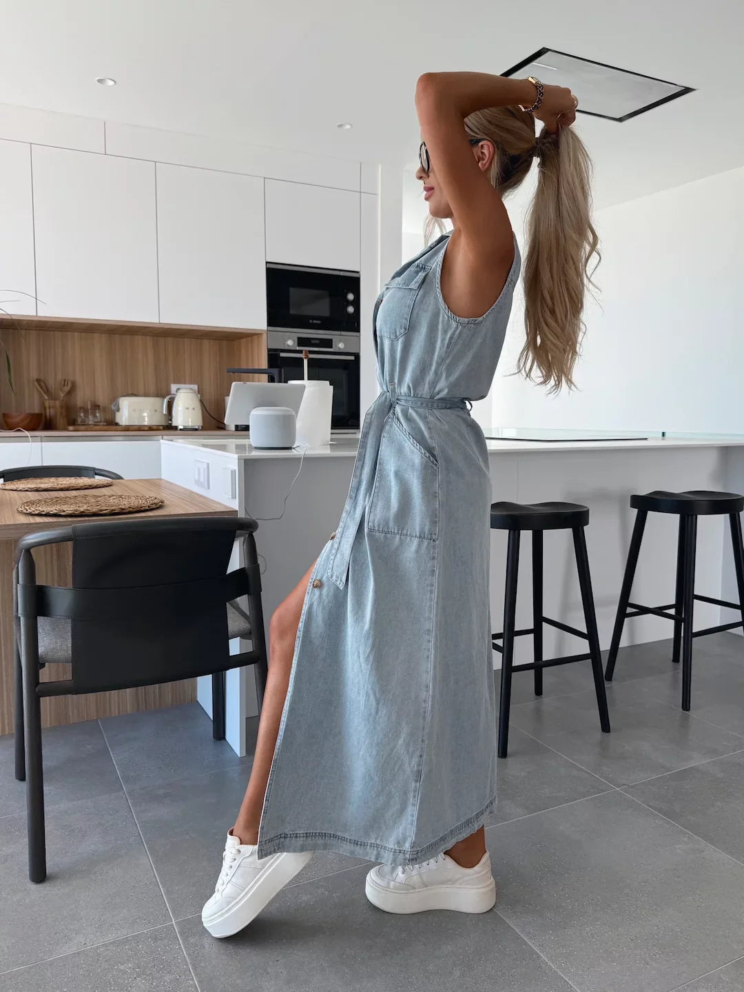 Oranji ® | Maxi Denim Jurk