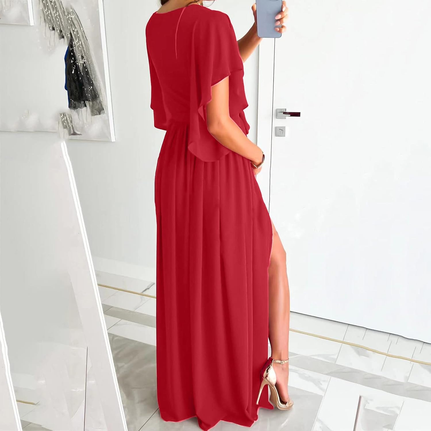 Daria | Damesjurk met vlindermouwen