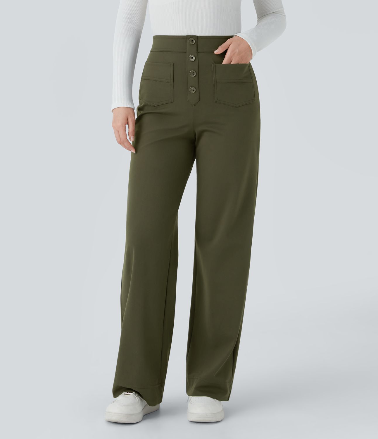 Oranji ® | Jade | Elastische broek met hoge Taille