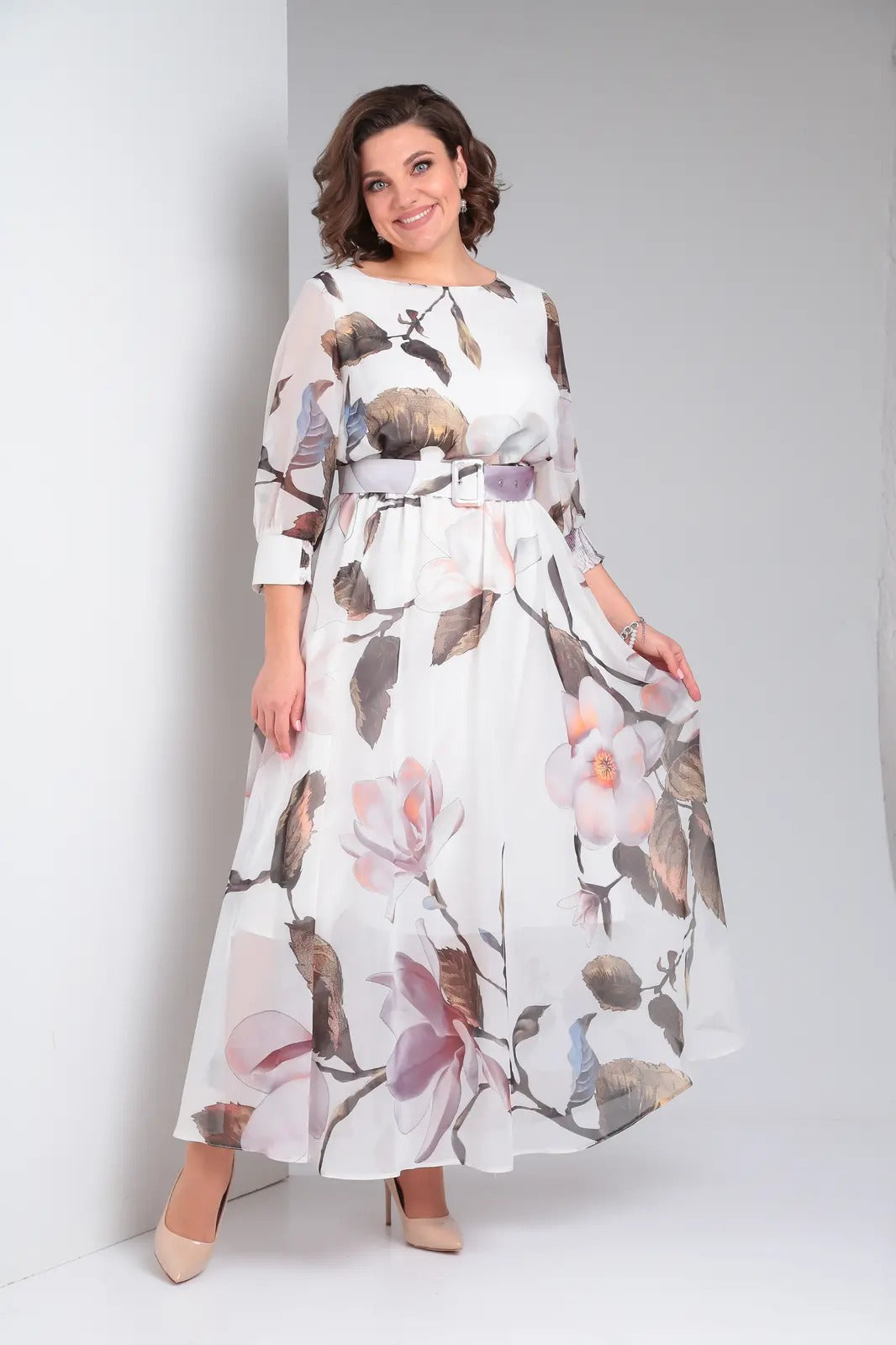 Marlena | Elegante maxi-jurk met bloemen