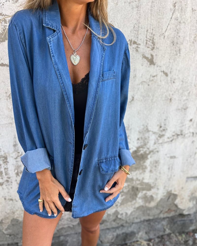 Oranji ® | Mireia | Denim Lente Blazer