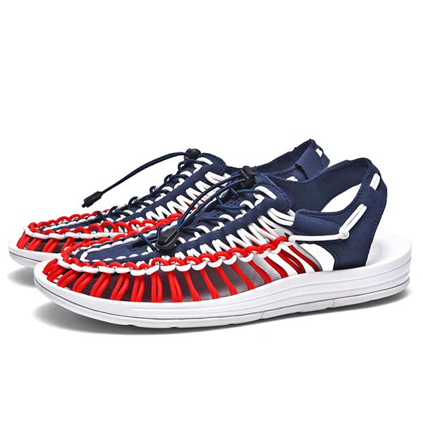 HEREN HANDGEWEVEN STRAND SANDALEN 53152187