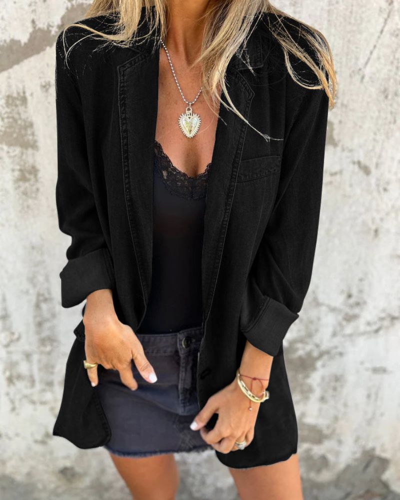 Oranji ® | Mireia | Denim Lente Blazer
