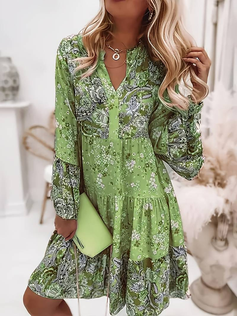 Oranji ® | Ashley - Geprinte Boho Jurk