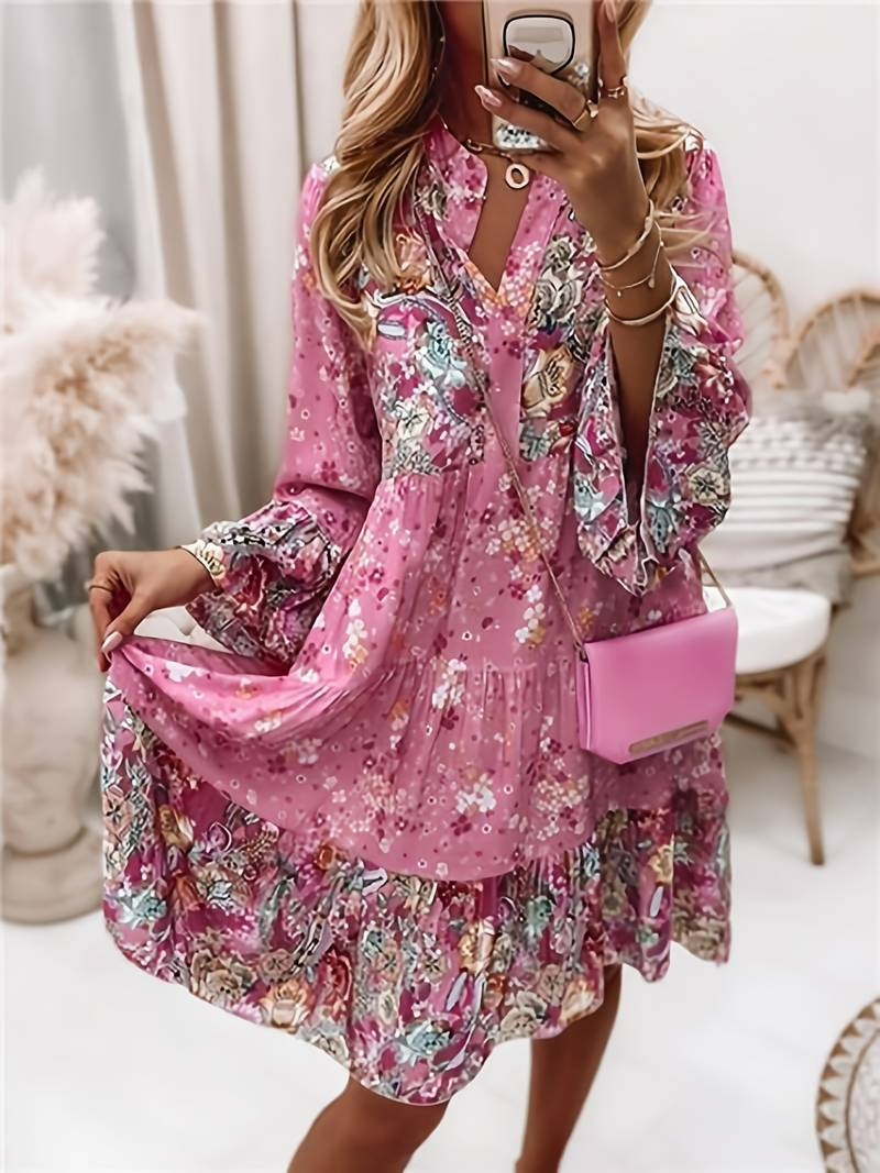 Oranji ® | Ashley - Geprinte Boho Jurk