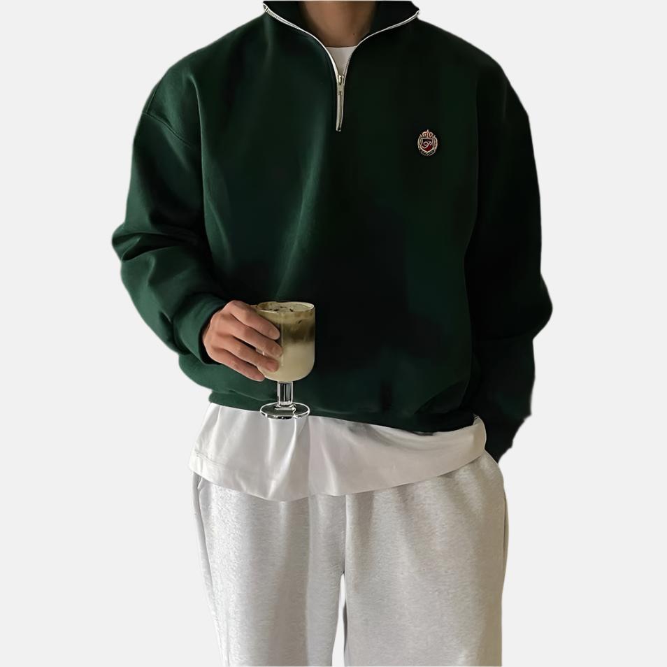 Oranji ® |  Half-Zip Heren Sweater | Sportief en Comfortabel | Perfect voor Elke Dag