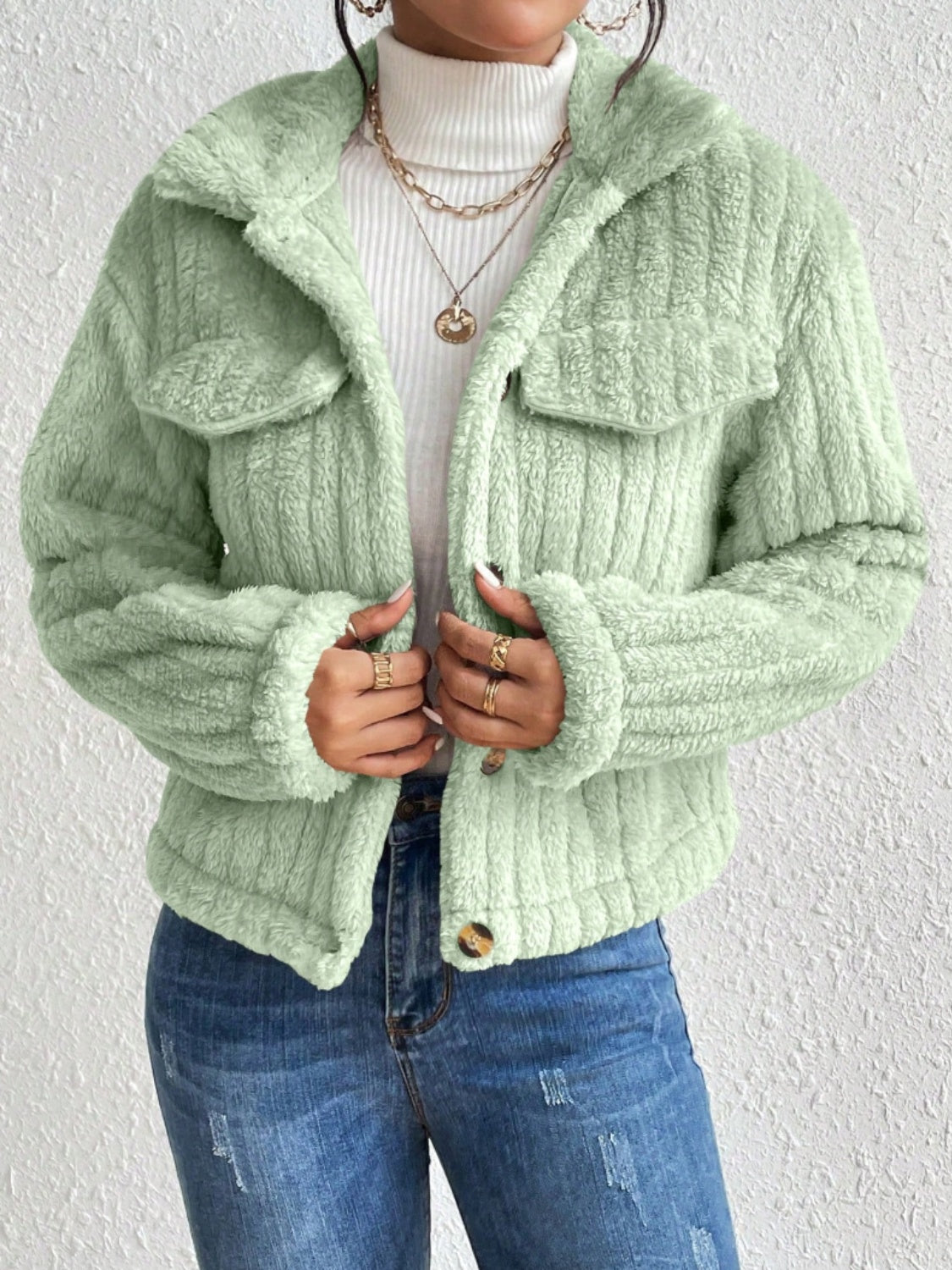 Oranji ® | Fuzzy | Warme Lente jas