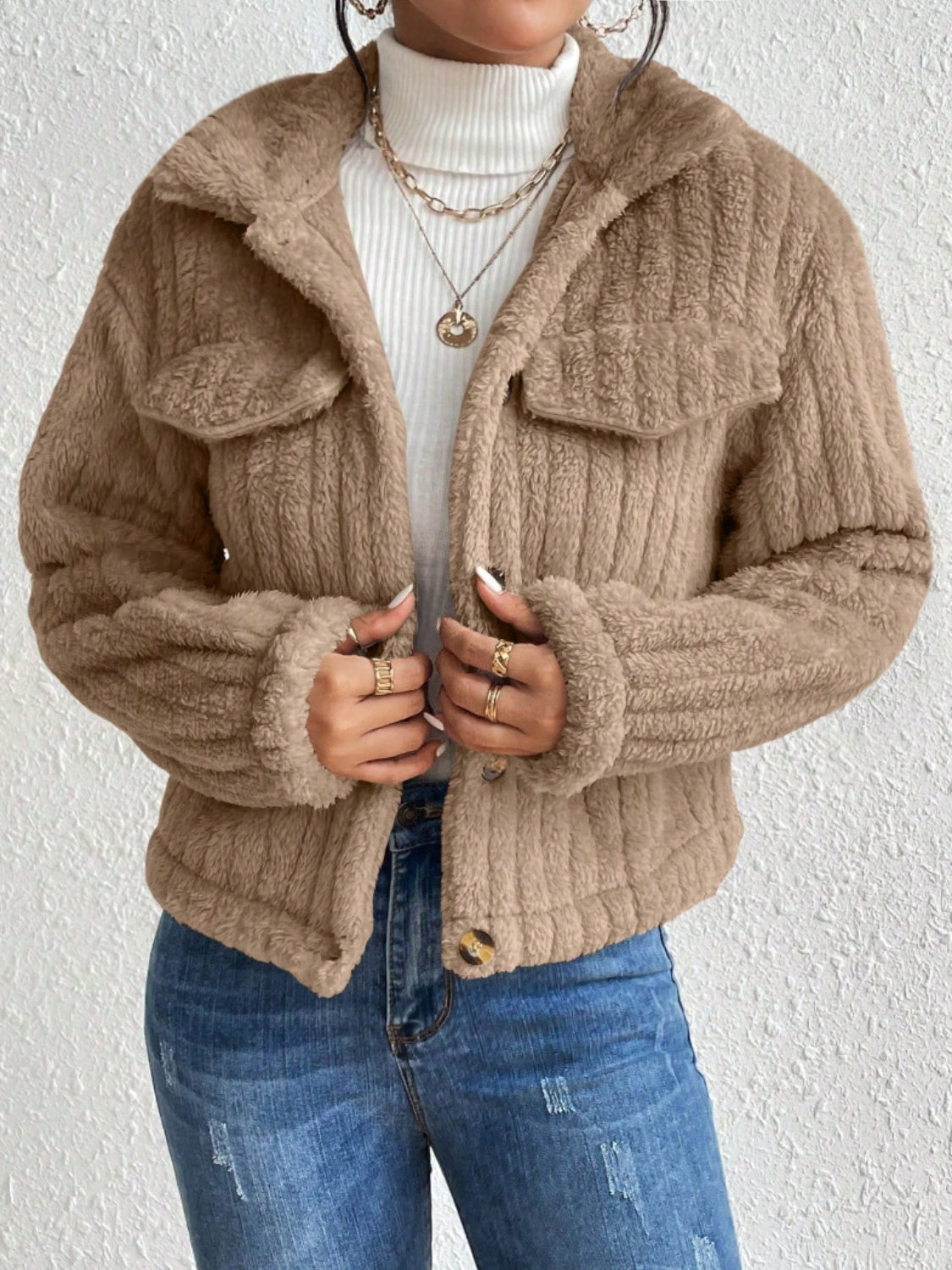 Oranji ® | Fuzzy | Warme Lente jas