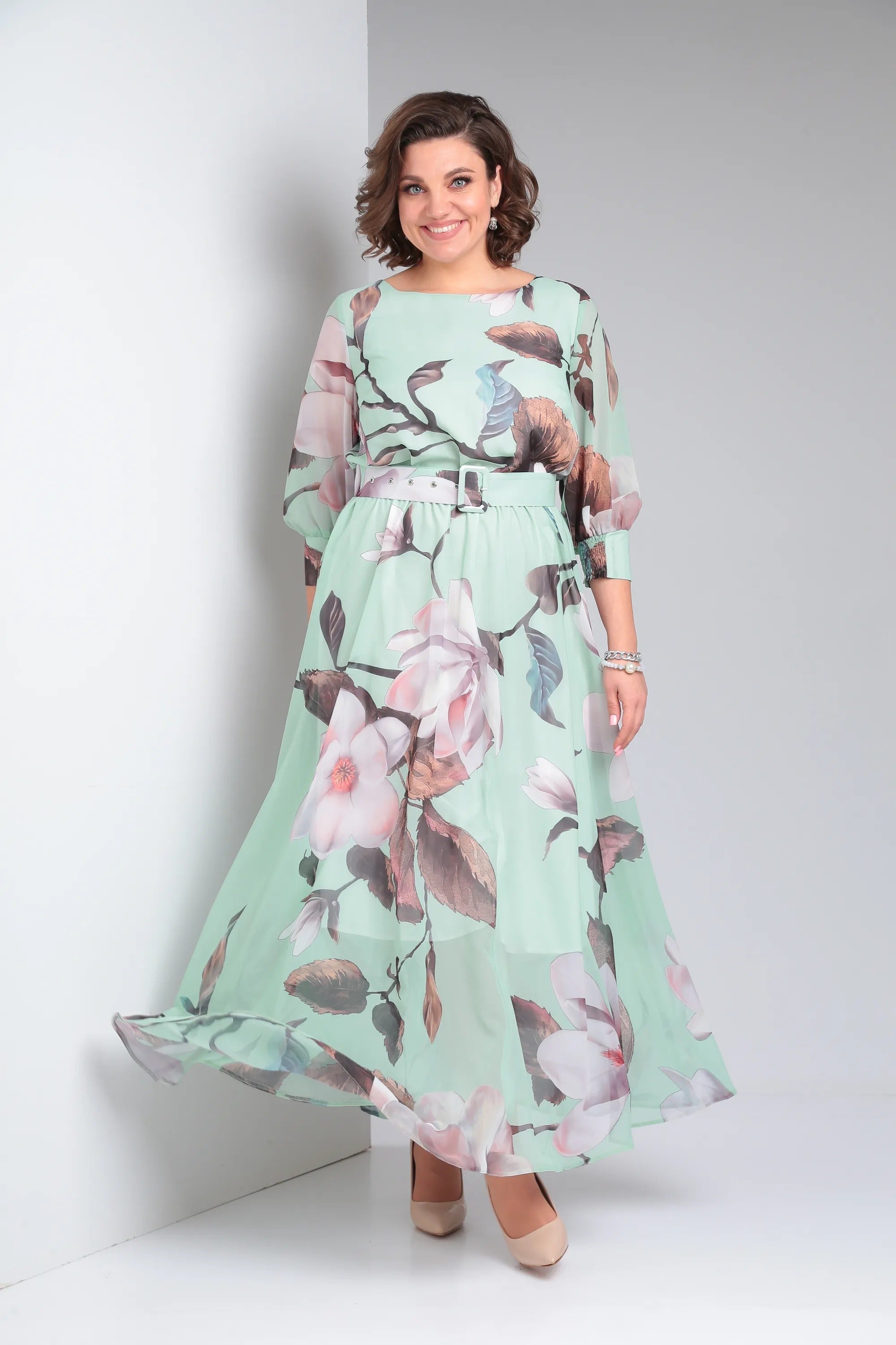 Marlena | Elegante maxi-jurk met bloemen