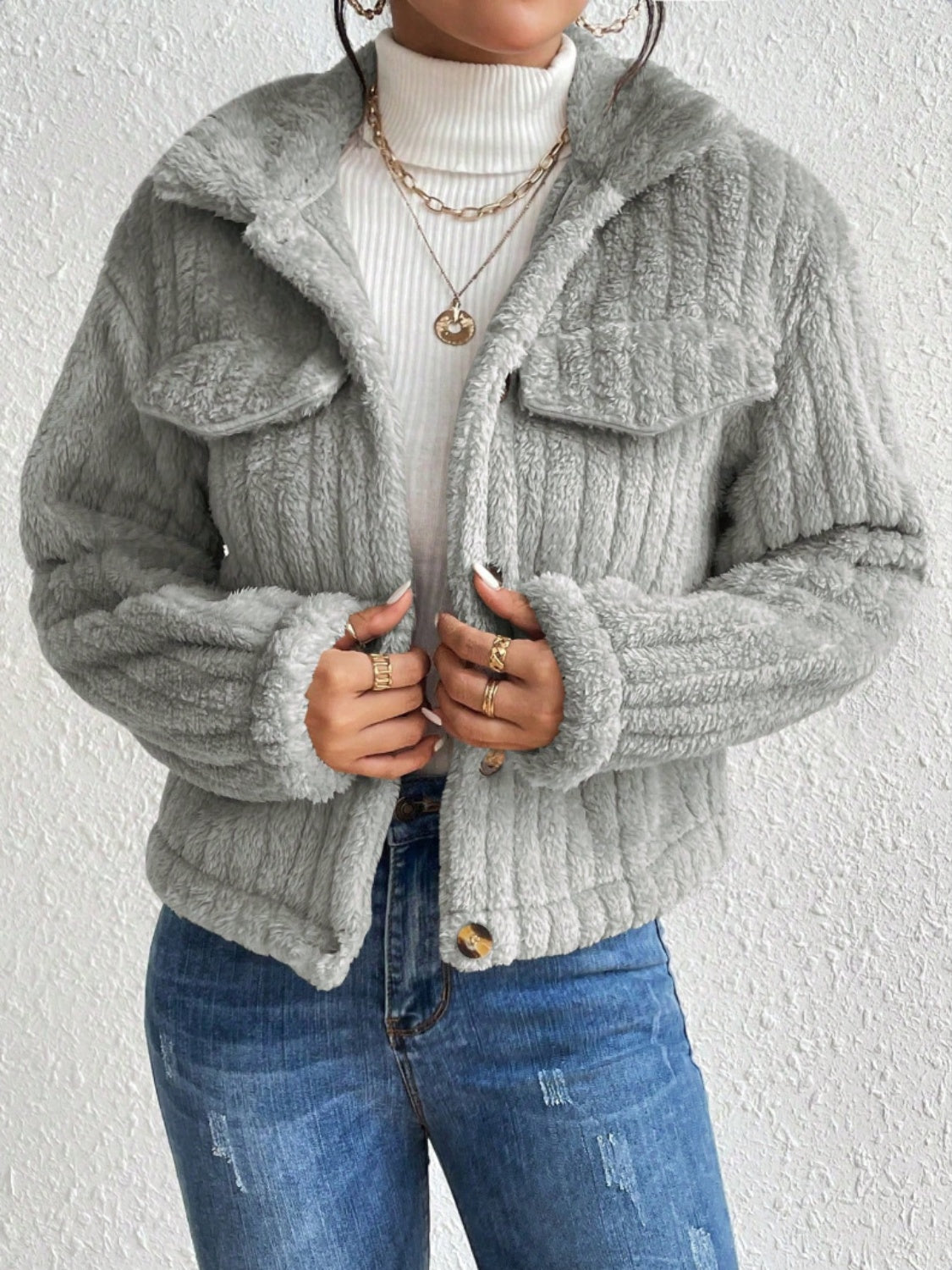 Oranji ® | Fuzzy | Warme Lente jas
