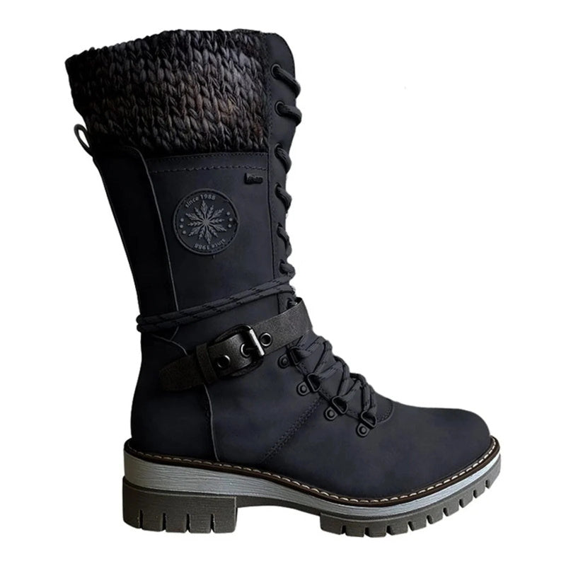 FrostLuxe – Waterdichte Halfhoge Veterschoenen
