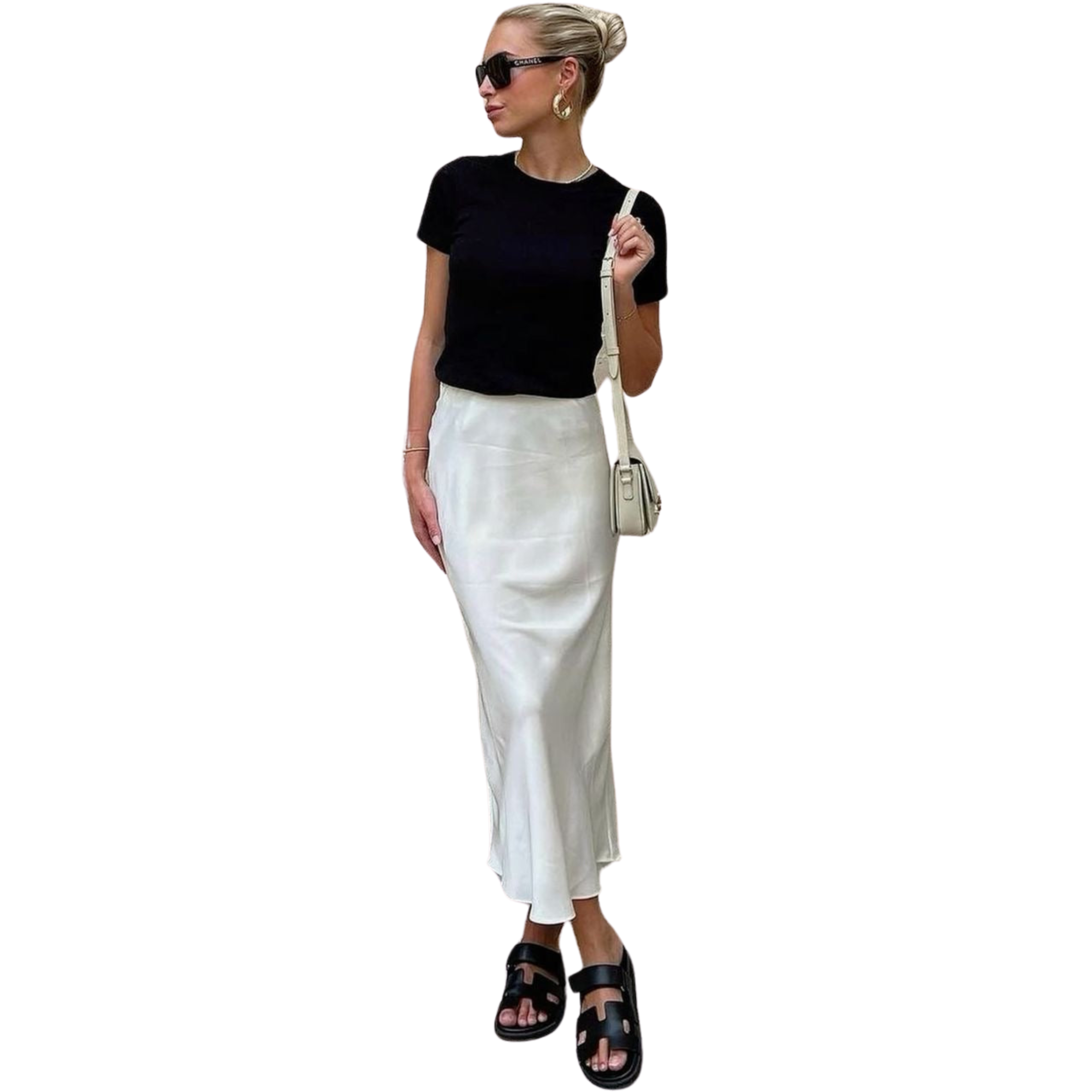 Oranji ® | July | Satin Maxi Skirt