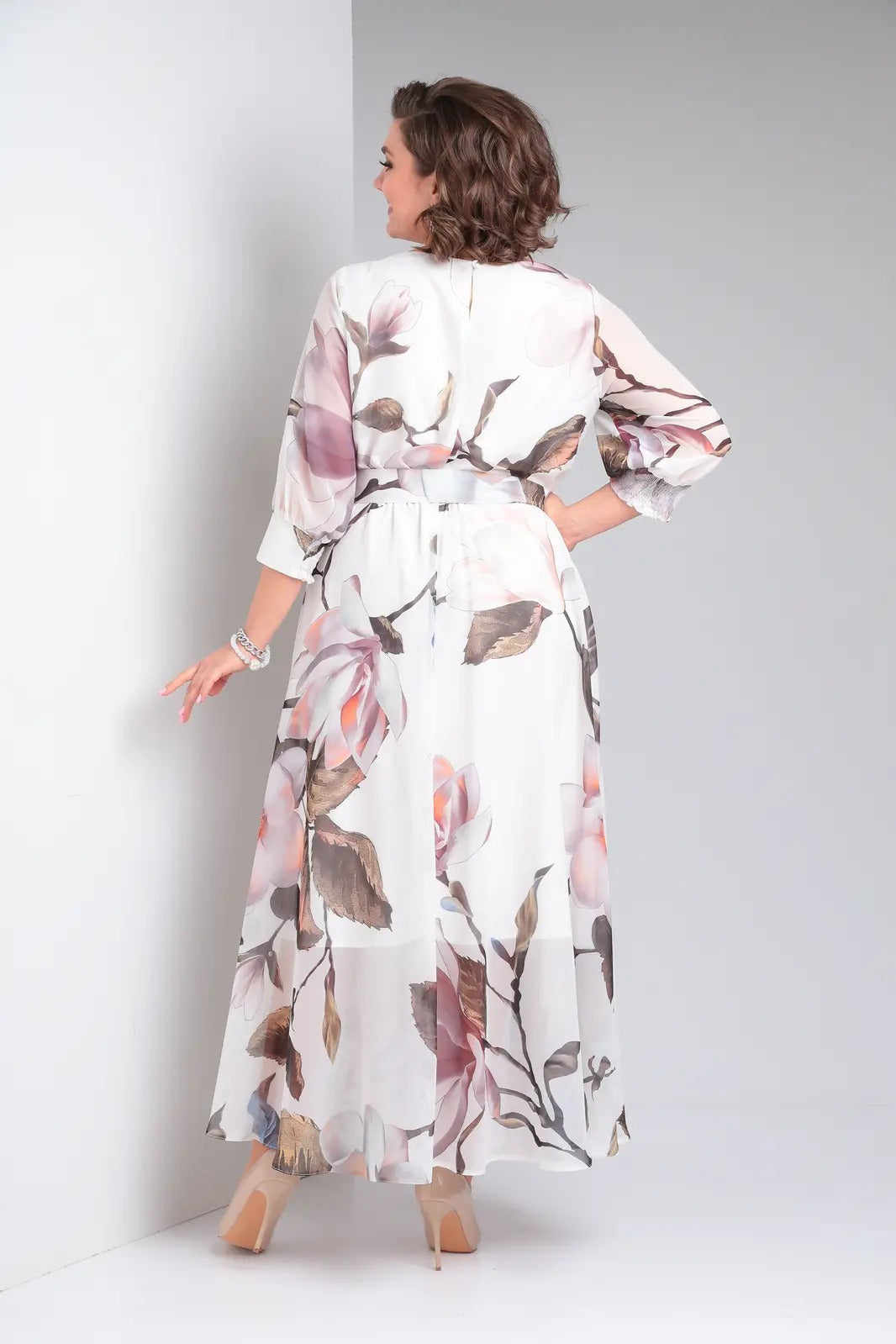 Marlena | Elegante maxi-jurk met bloemen